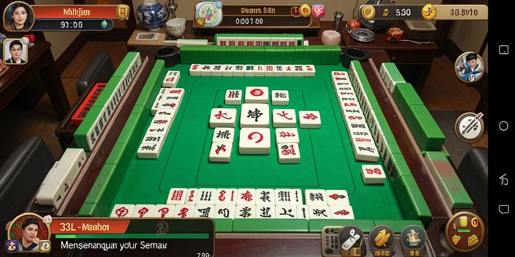 Tampilan gameplay Mahjong yang menarik dan menantang di 33L.