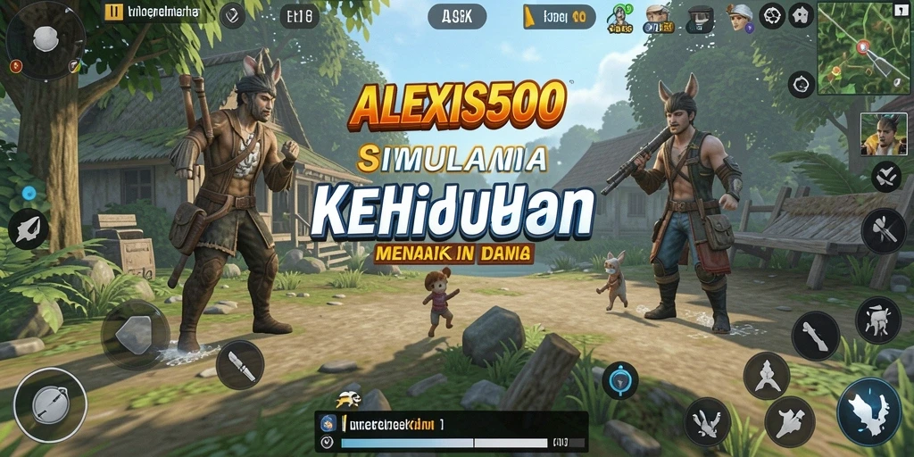 Tampilan gameplay ALEXIS500 yang menarik dengan grafik menawan.
