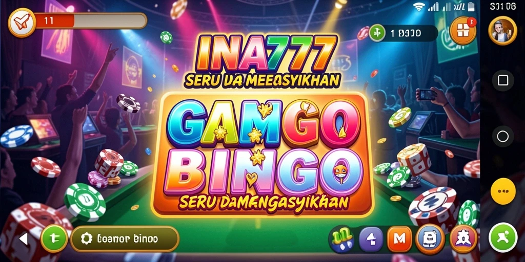 Tampilan gameplay seru di INA777 dengan suasana Bingo yang menantang.