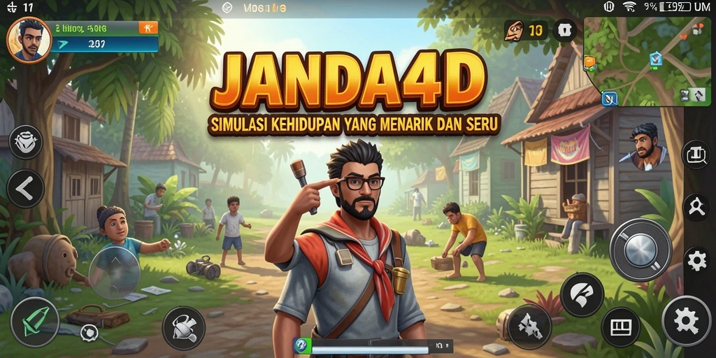 Tampilan gameplay seru dalam JANDA4D yang memikat.
