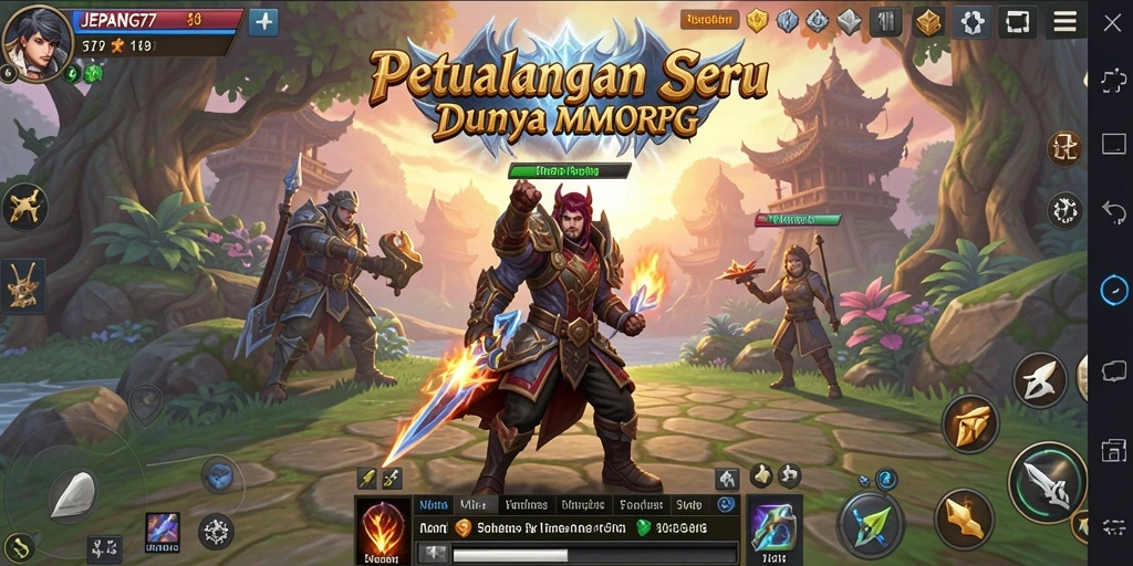 Screenshot gameplay JEPANG77 yang menakjubkan dengan aksi seru.
