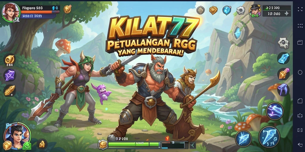 Screenshot gameplay KILAT77: petualangan seru di dunia fantasi.