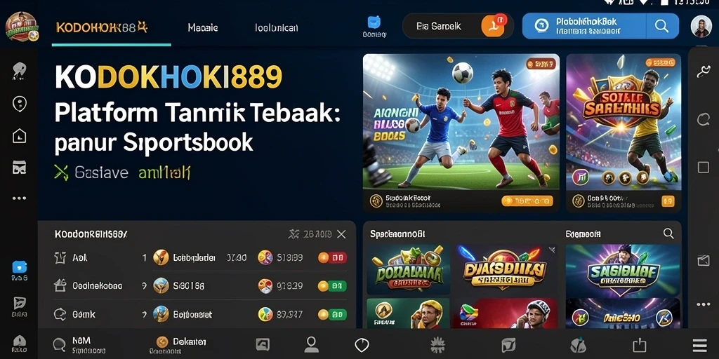 Tampilan menarik dari gameplay Sportsbook KODOKHOKI889.