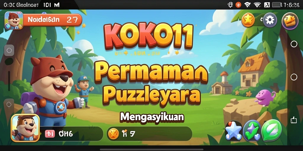 Tampilan gameplay KOKO11 yang penuh warna dan seru.