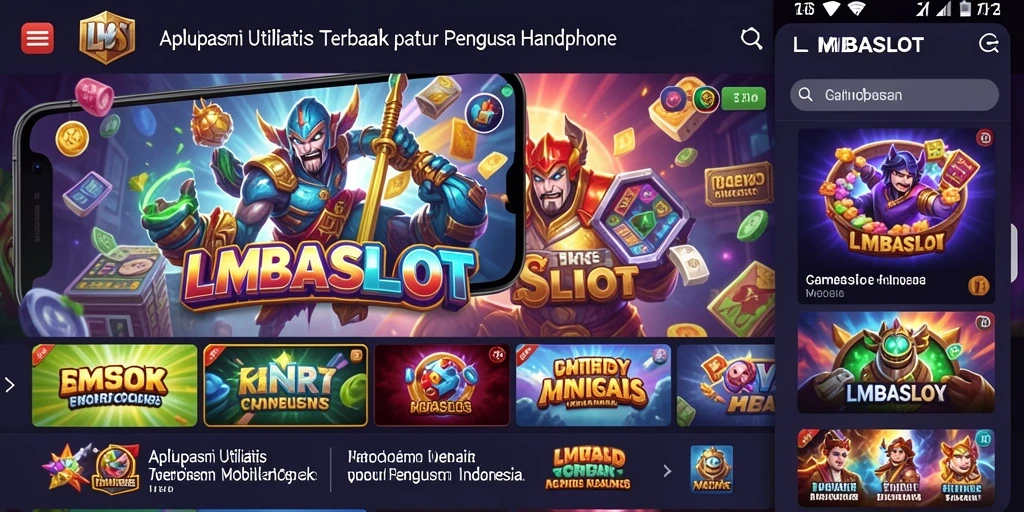 Tampilan utama LMBASLOT menampilkan desain yang ramah pengguna untuk kemudahan navigasi.