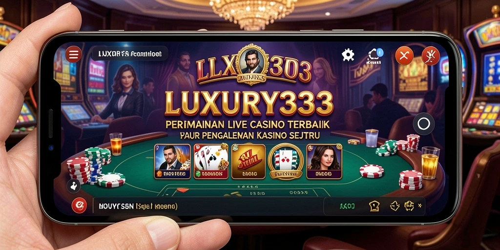 Tampilan gameplay langsung LUXURY333 dengan dealer profesional.