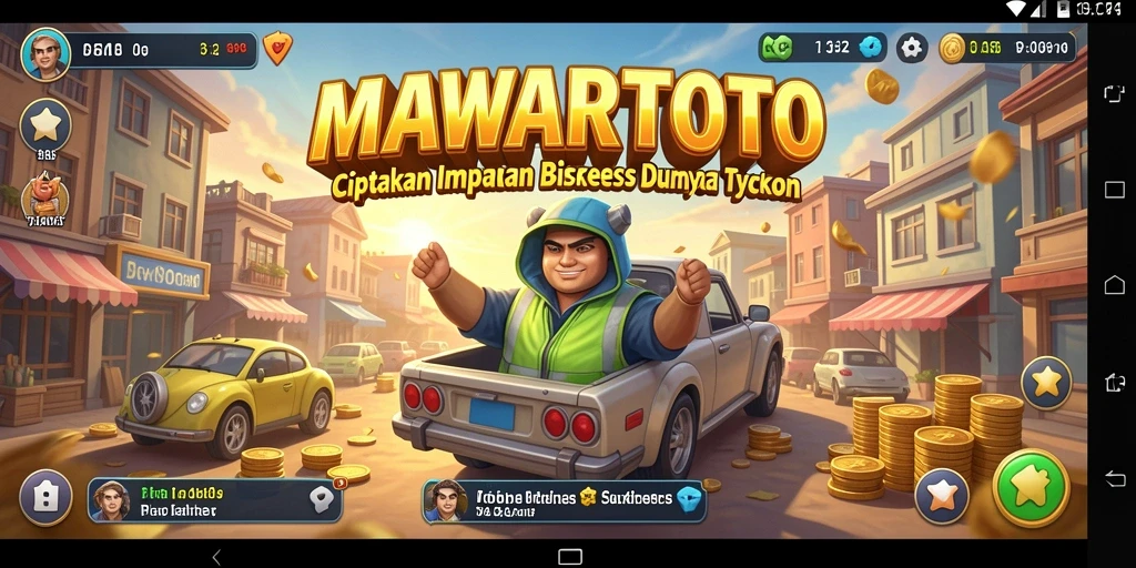 Tangkapan layar utama MAWARTOTO menampilkan simulasi bisnis yang mendebarkan.