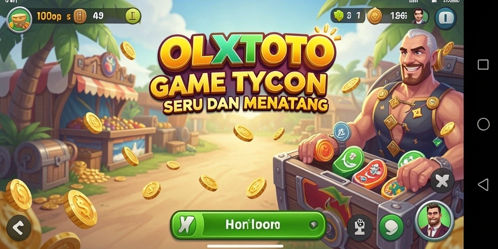 Tampilan menarik dari gameplay OLXTOTO yang menggambarkan manajemen bisnis.