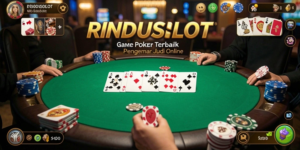 Screenshot gameplay RINDUSLOT menampilkan keseruan bermain Poker.